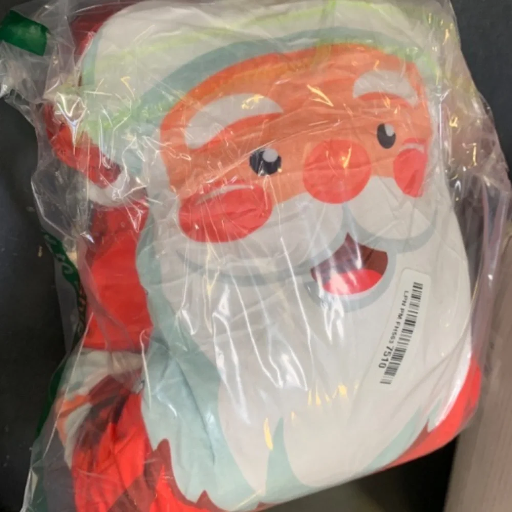 SANTA Oversized Holiday Plush Pillow